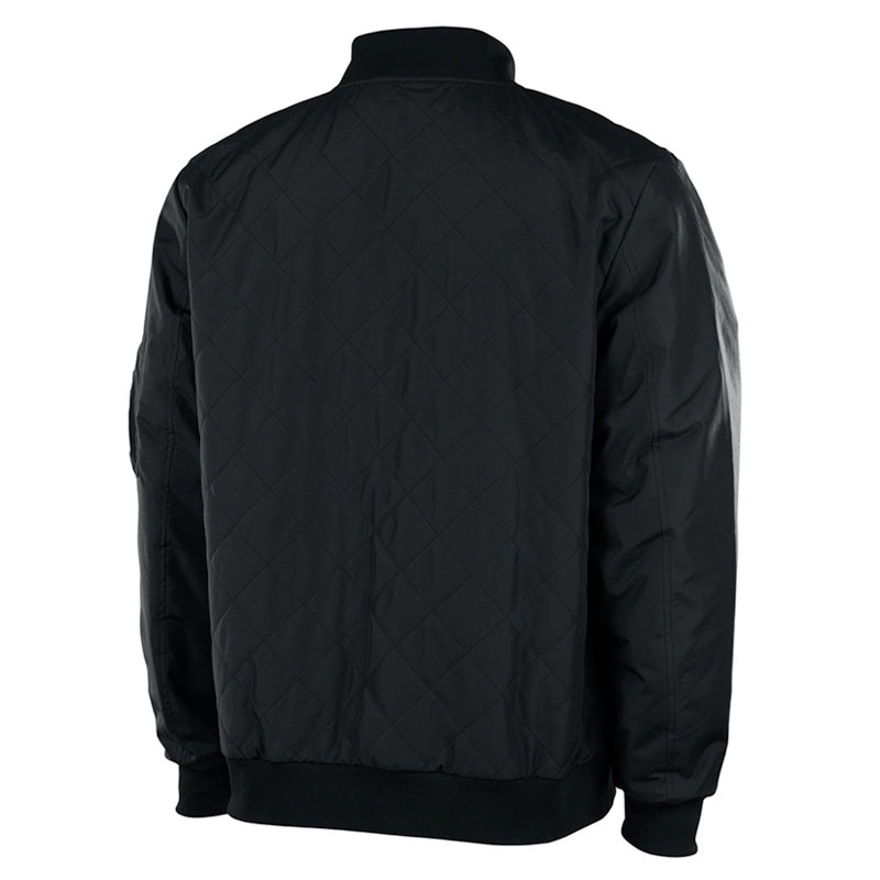 Men's Quilted Flight Jacket - Black