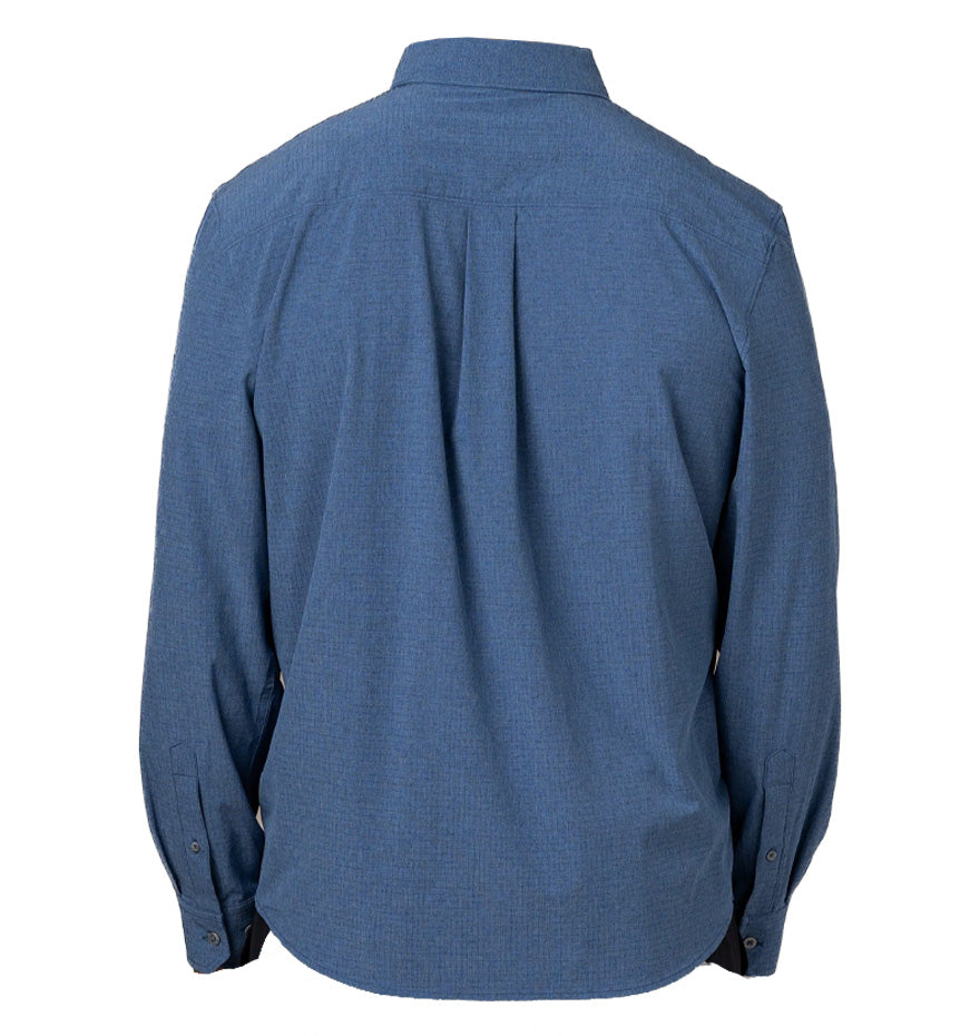 Men's Naturalist 4-Way Stretch Long Sleeve Outdoor Shirt - Navy Blue