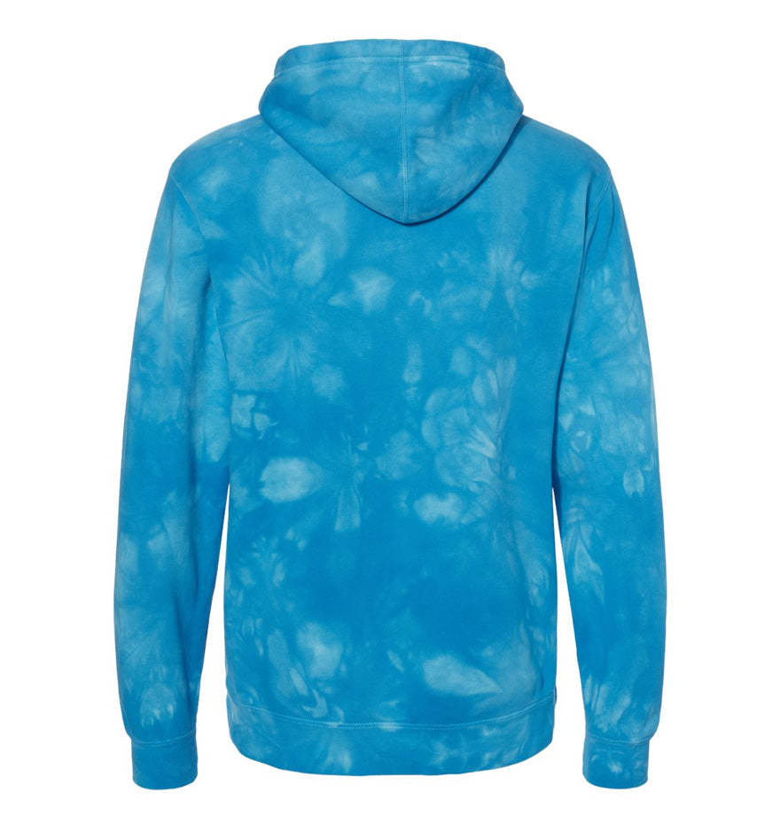 Unisex Midweight Tie-Dyed Hooded Sweatshirt