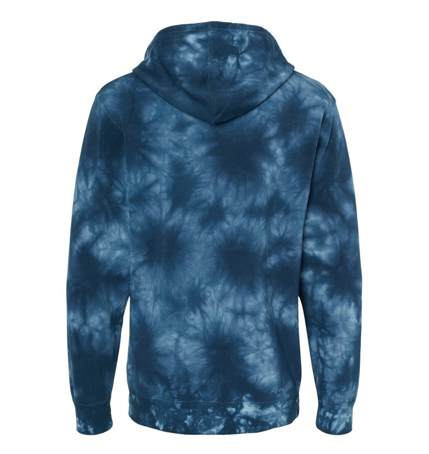Unisex Midweight Tie-Dyed Hooded Sweatshirt
