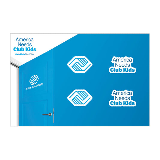 America Needs Club Kids Backer Card with 4 Croc Charms (2 of each design)