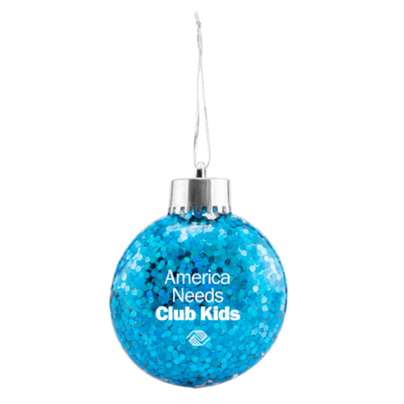 Blue Confetti America Needs Club Kids Ornament