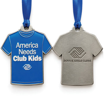 America Needs Club Kids T-Shirt Ornament - Process Blue