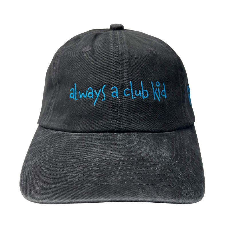 Always A Club Kid Garment Washed Cap - Black