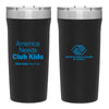 Black stainless steel tumbler shown from front and back; one side reads ‘America Needs Club Kids – Club Kids Need You,’ and the other features the Boys & Girls Clubs of America logo.