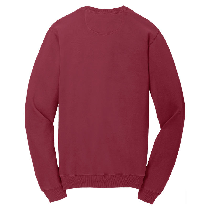 Garment-Dyed Crewneck Sweatshirt - Maroon