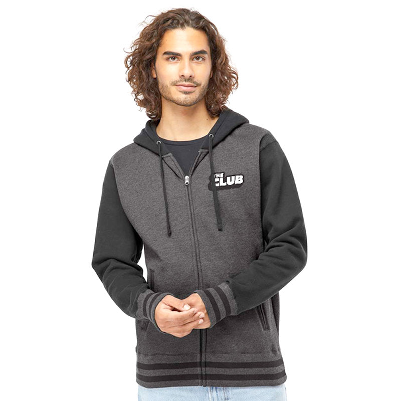 Varsity Zip Hooded Sweatshirt
