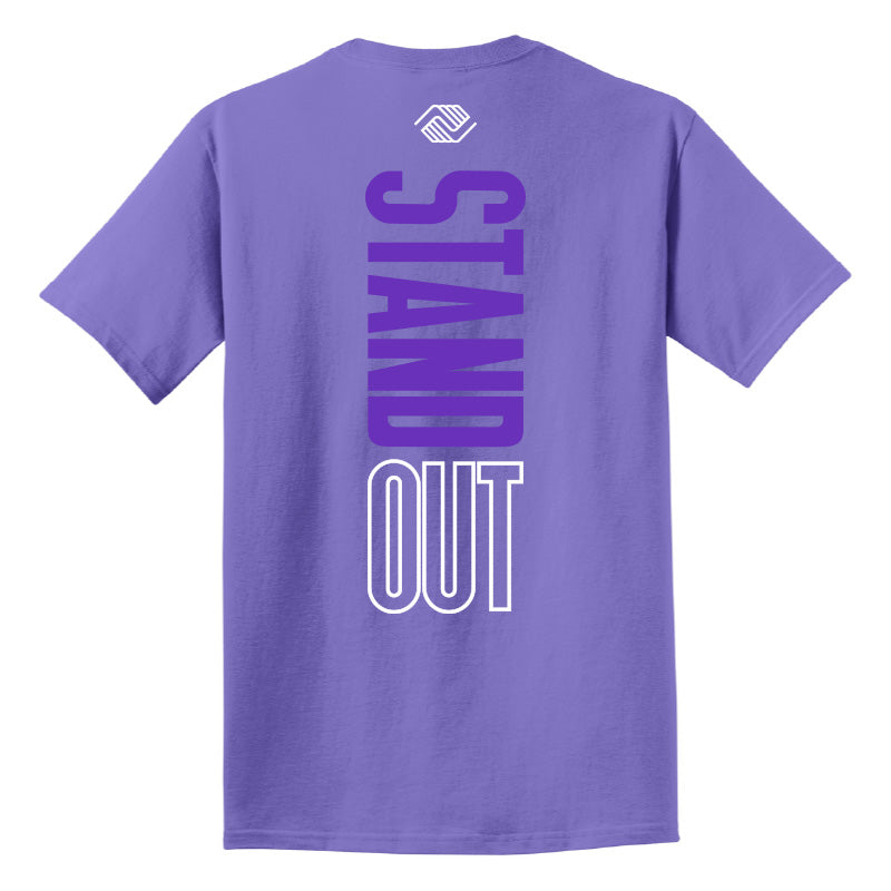 Stand Out Beach Wash Garment-Dyed Tee - Amethyst Purple