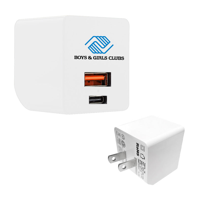 Wall Charger with Type-C - White