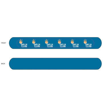 Torch Club Silicone Slap Bracelet - Blue (Pack of 5)