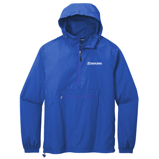 NTI Blue 1/2 Zip Hoodie Windbreaker