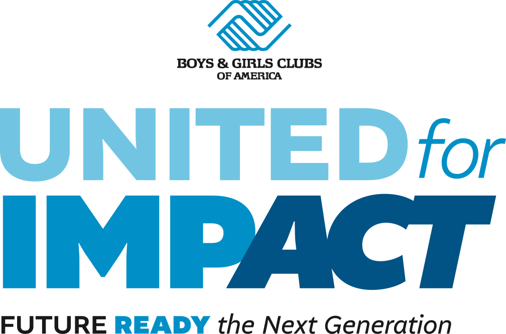 United for Impact logo in CMYK color scheme, featuring bold, modern typography with the words ‘United for Impact’ in a clean, professional font.