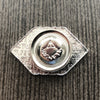 1.25" Process Blue and White AmeriClois Lapel Pin with Magnet Back (Pack of 5)