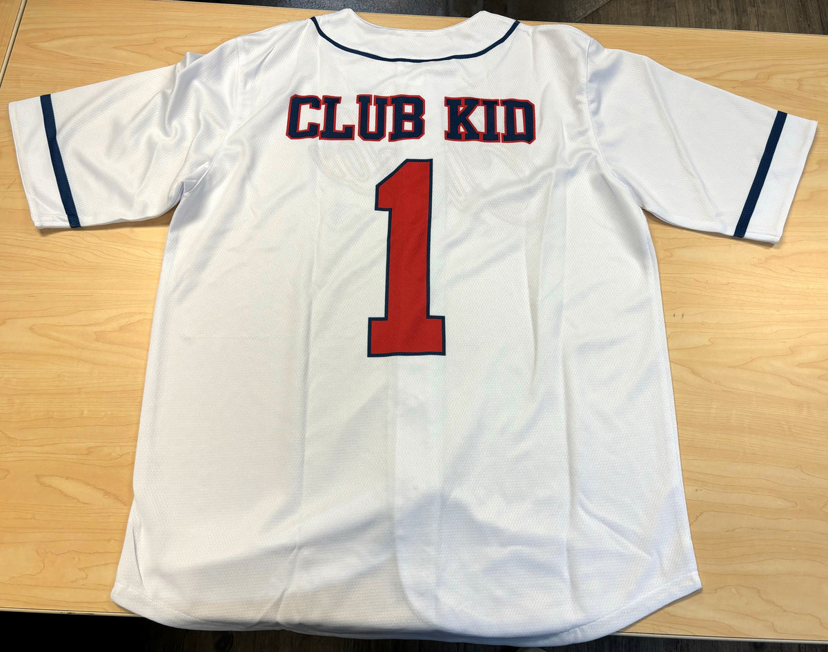 Baseball Jersey with Tackle Twill - White