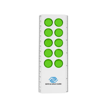 6" Push Pop Ruler (Pack of 5) - Lime Green