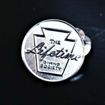 The Lifetime Giving Society Silver Lapel Pin