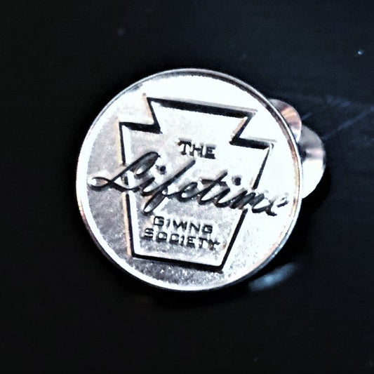 The Lifetime Giving Society Silver Lapel Pin