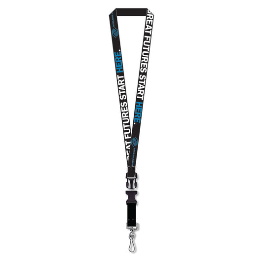 3/4" Silkscreened Flat Lanyard with Detachable Buckle (Pack of 5)